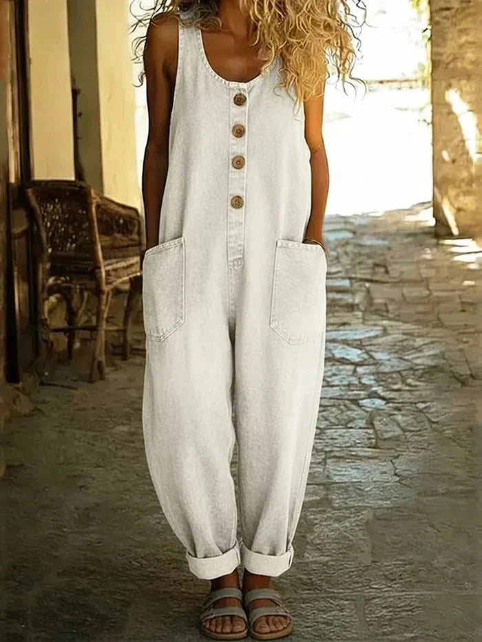 Kallune - Salopette Denim Décontractée Femme