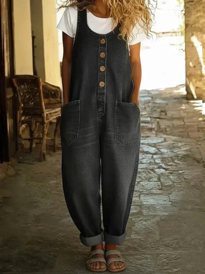 Kallune - Salopette Denim Décontractée Femme
