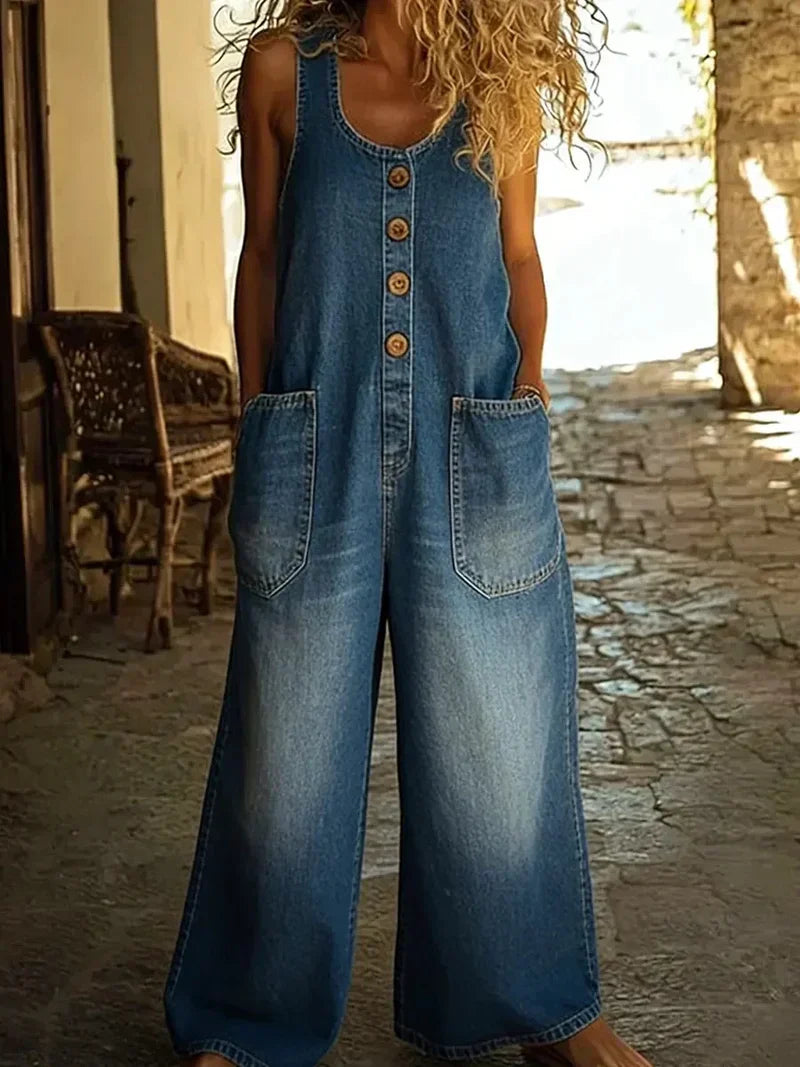 Kallune - Salopette Denim Décontractée Femme