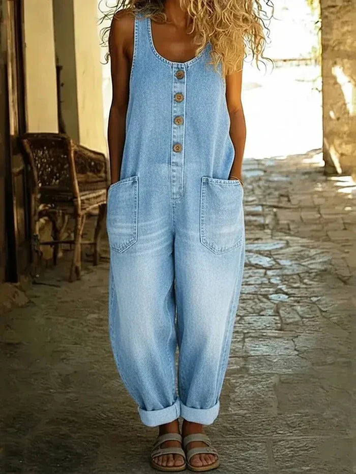 Kallune - Salopette Denim Décontractée Femme