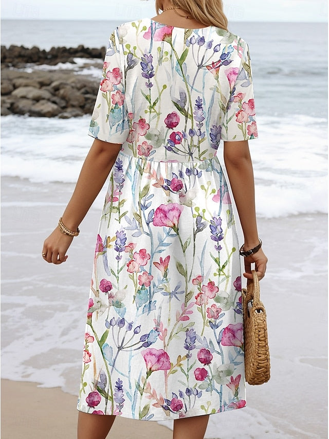Carlyn - Midi Floral Léger