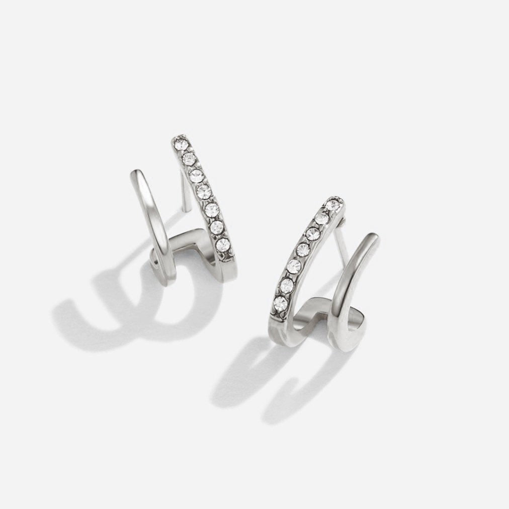 Boucles d'oreilles griffes en argent