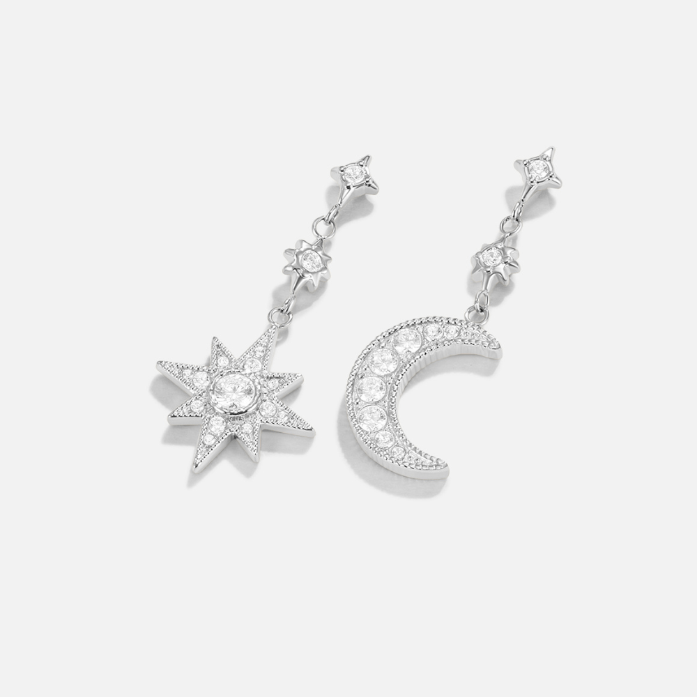 Boucles d'oreilles Nuit d'argent