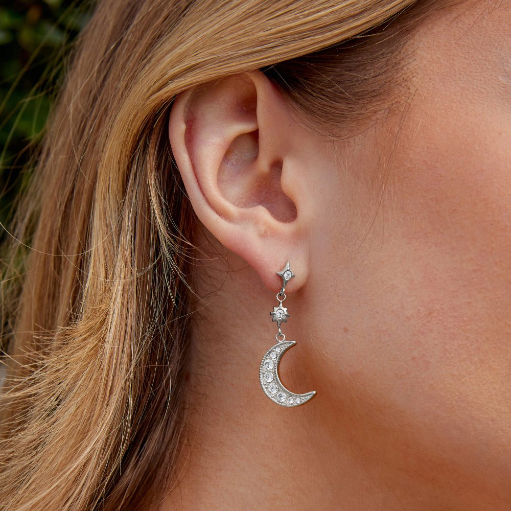 Boucles d'oreilles Nuit d'argent