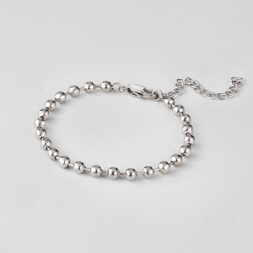 Bracelet de perles Elira argentées
