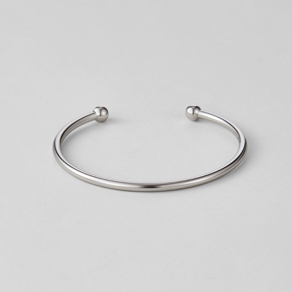 Bracelet jonc Maelle argenté