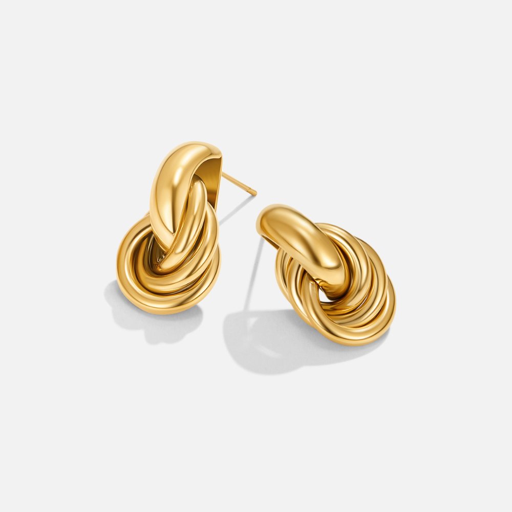 Boucles d'oreilles créoles torsadées Arla