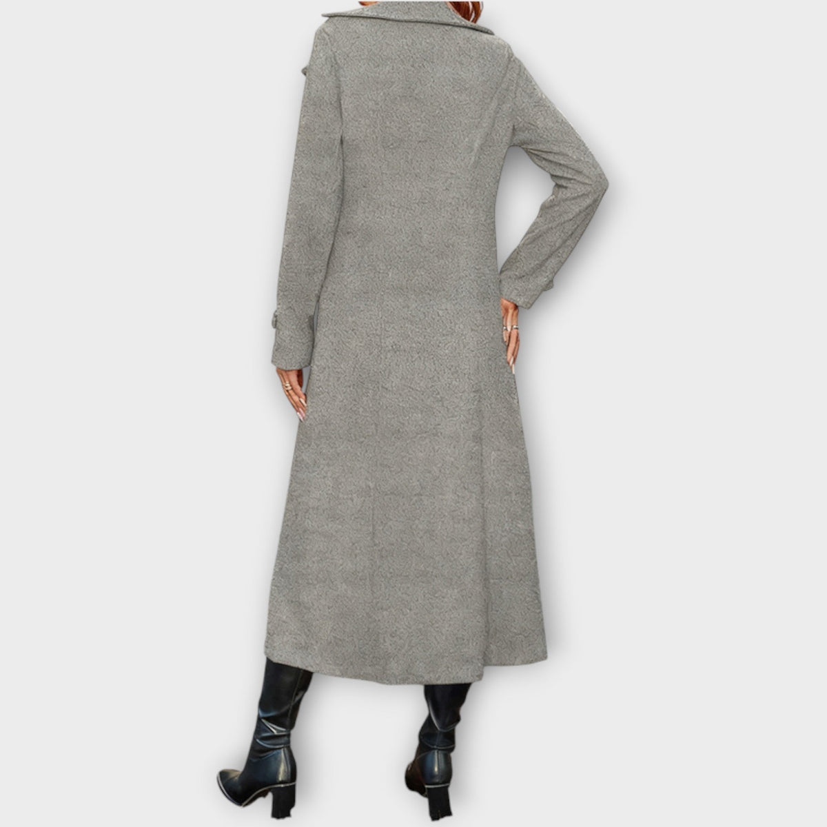 Manteau d'Hiver Élégant Longline