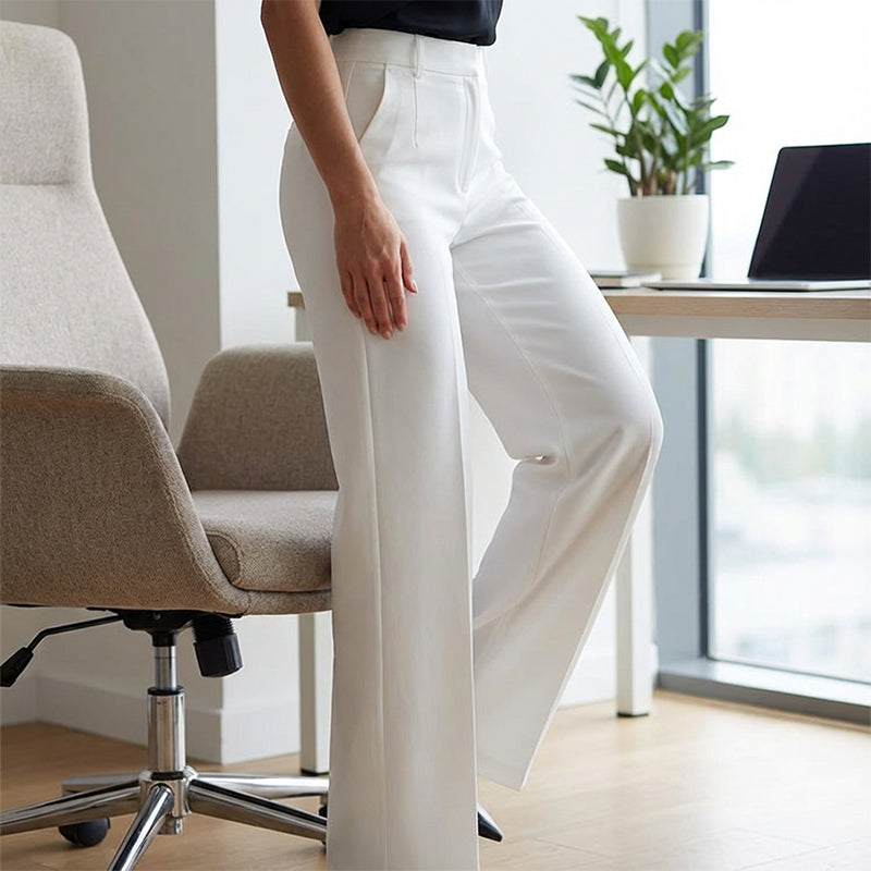 Pantalon de Costume Taille Haute Elegancia – Silhouette Élancée, Jour après Jour