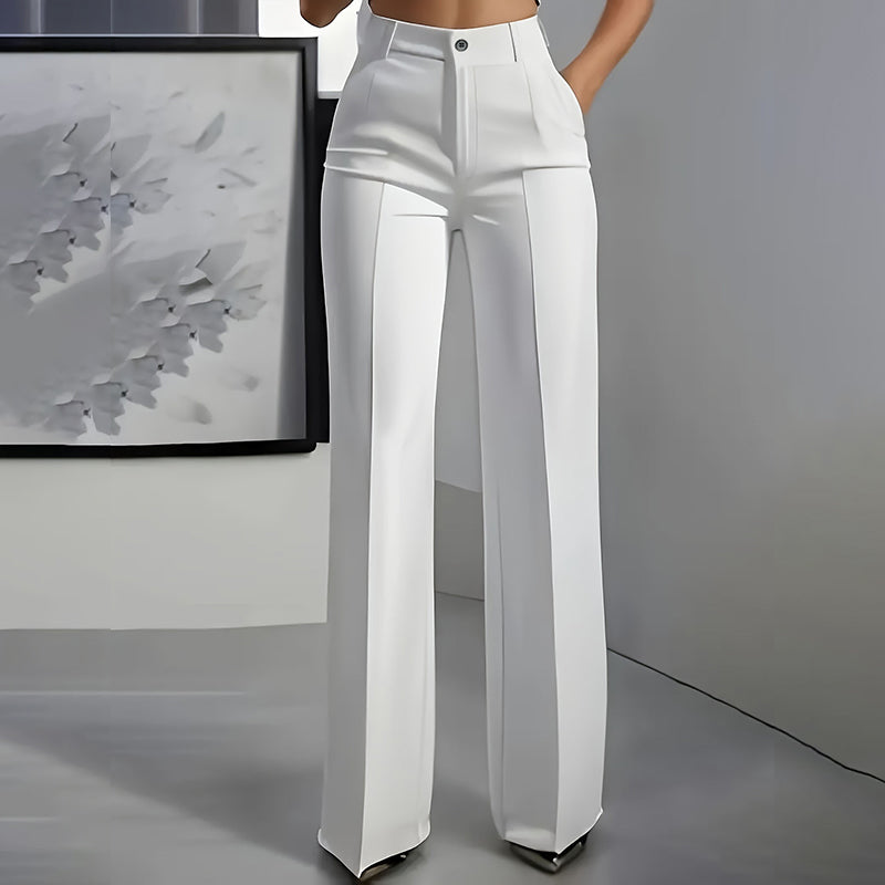 Pantalon de Costume Taille Haute Elegancia – Silhouette Élancée, Jour après Jour