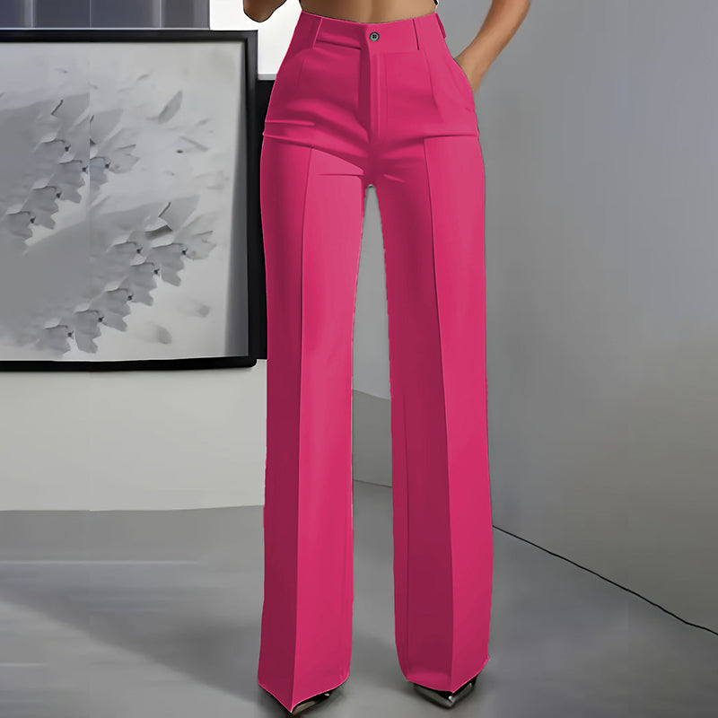 Pantalon de Costume Taille Haute Elegancia – Silhouette Élancée, Jour après Jour
