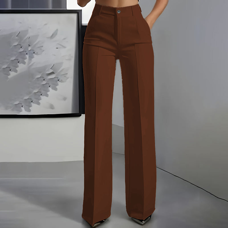 Pantalon de Costume Taille Haute Elegancia – Silhouette Élancée, Jour après Jour