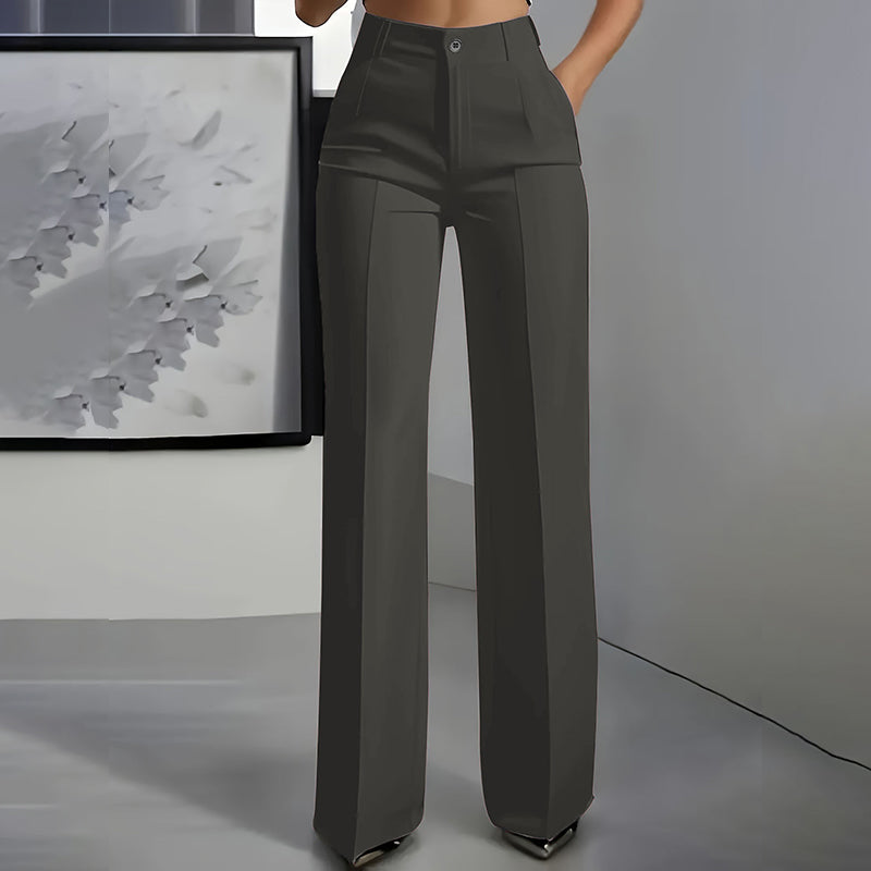 Pantalon de Costume Taille Haute Elegancia – Silhouette Élancée, Jour après Jour