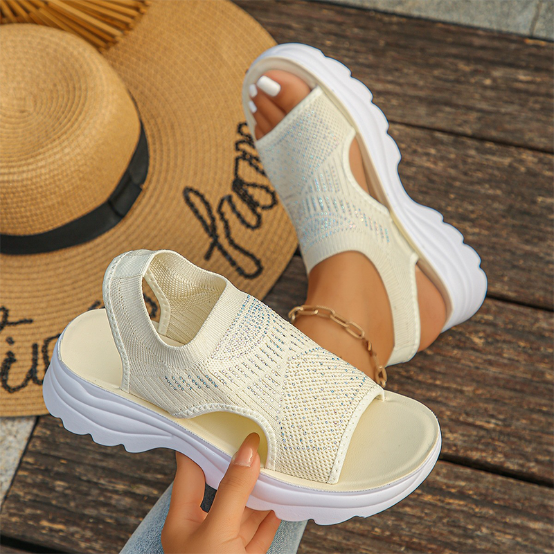 Tyressa - Sandales pour femmes avec plateforme en mesh respirant