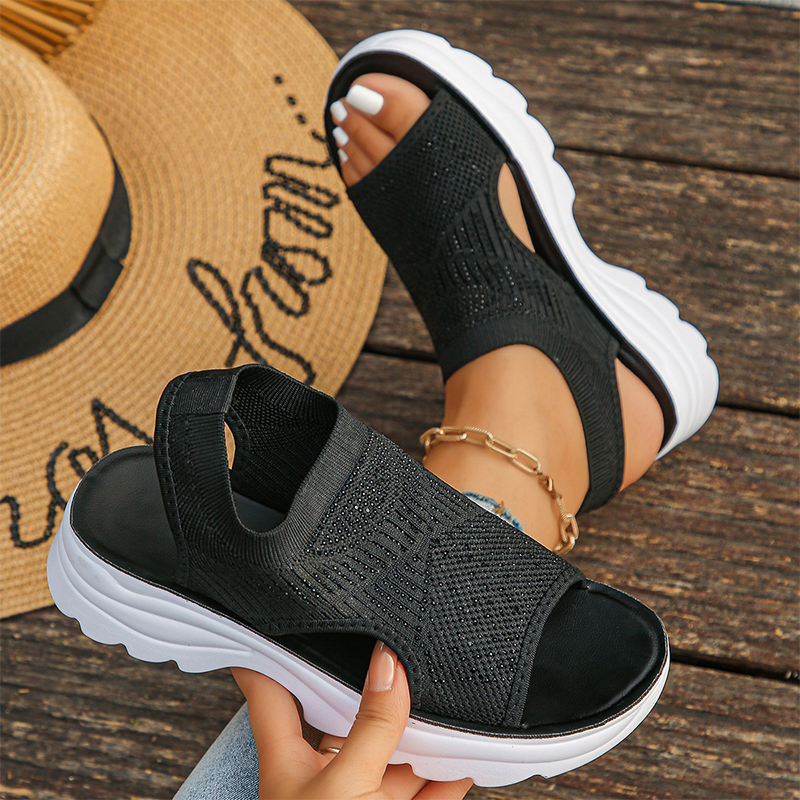 Tyressa - Sandales pour femmes avec plateforme en mesh respirant