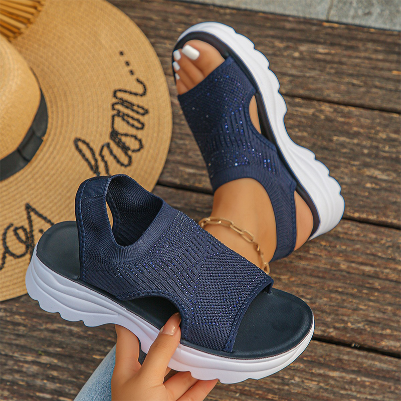 Tyressa - Sandales pour femmes avec plateforme en mesh respirant