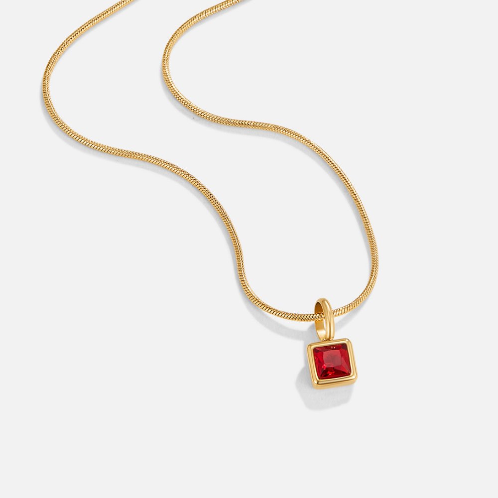 Collier de naissance carré