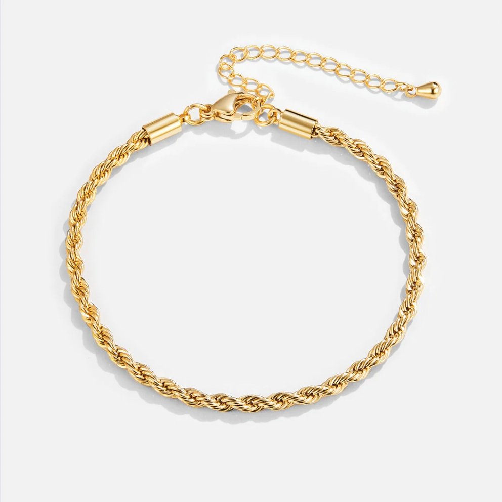 Bracelet torsadé en or 18 carats