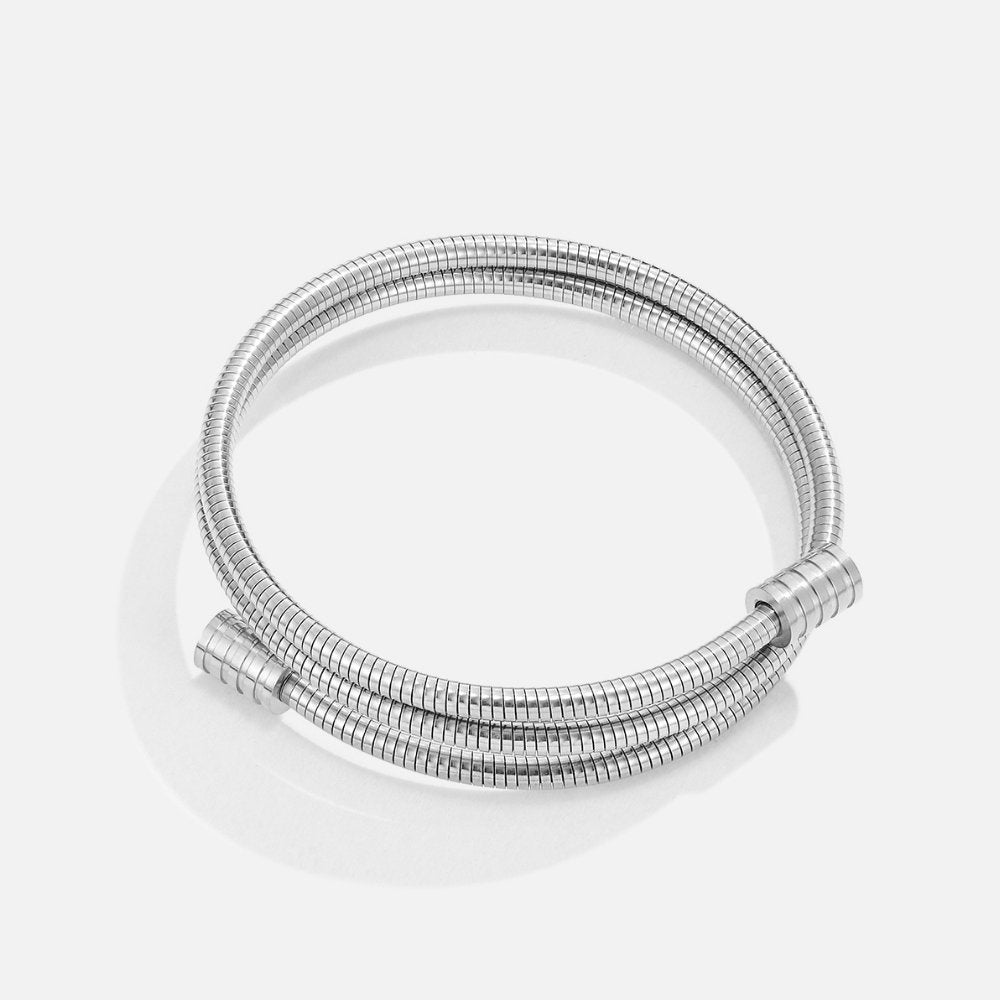 Bracelet torsadé en argent