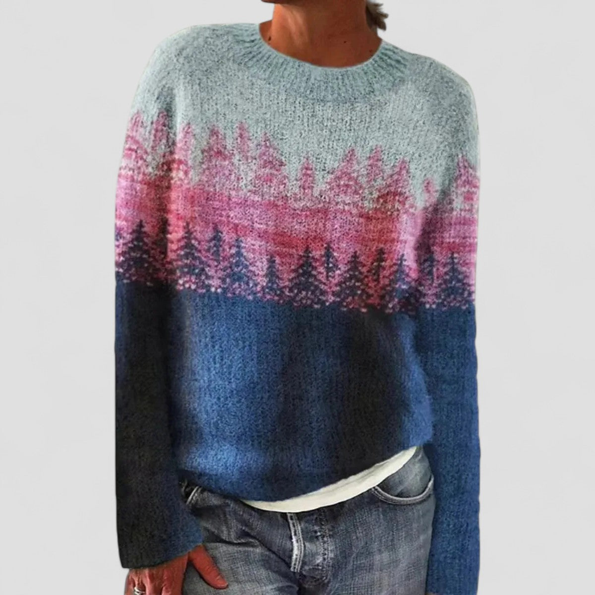 Sienna | Pull Femme en Maille avec Motif | Coupe Détendue & Chaud