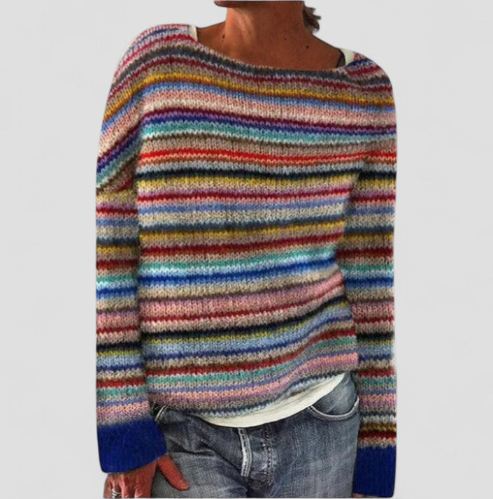 Sienna | Pull Femme en Maille avec Motif | Coupe Détendue & Chaud