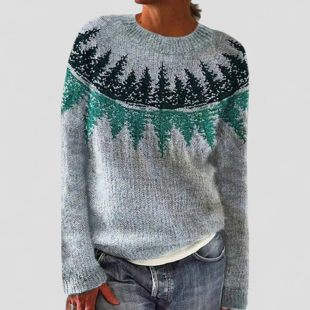 Sienna | Pull Femme en Maille avec Motif | Coupe Détendue & Chaud