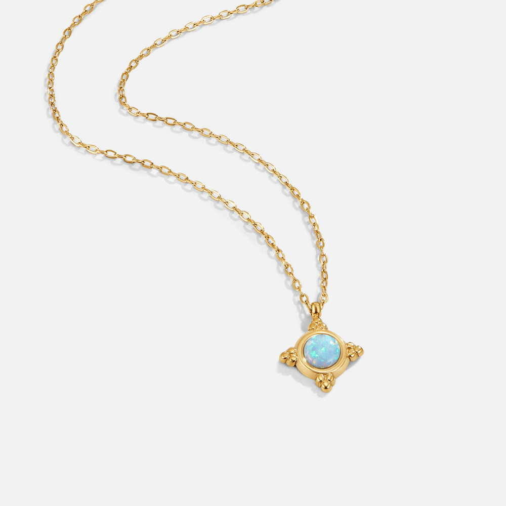 Collier vintage bleu