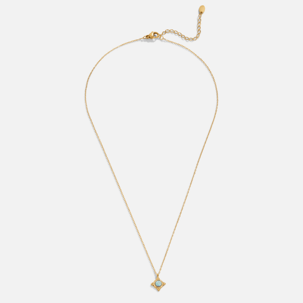 Collier vintage bleu