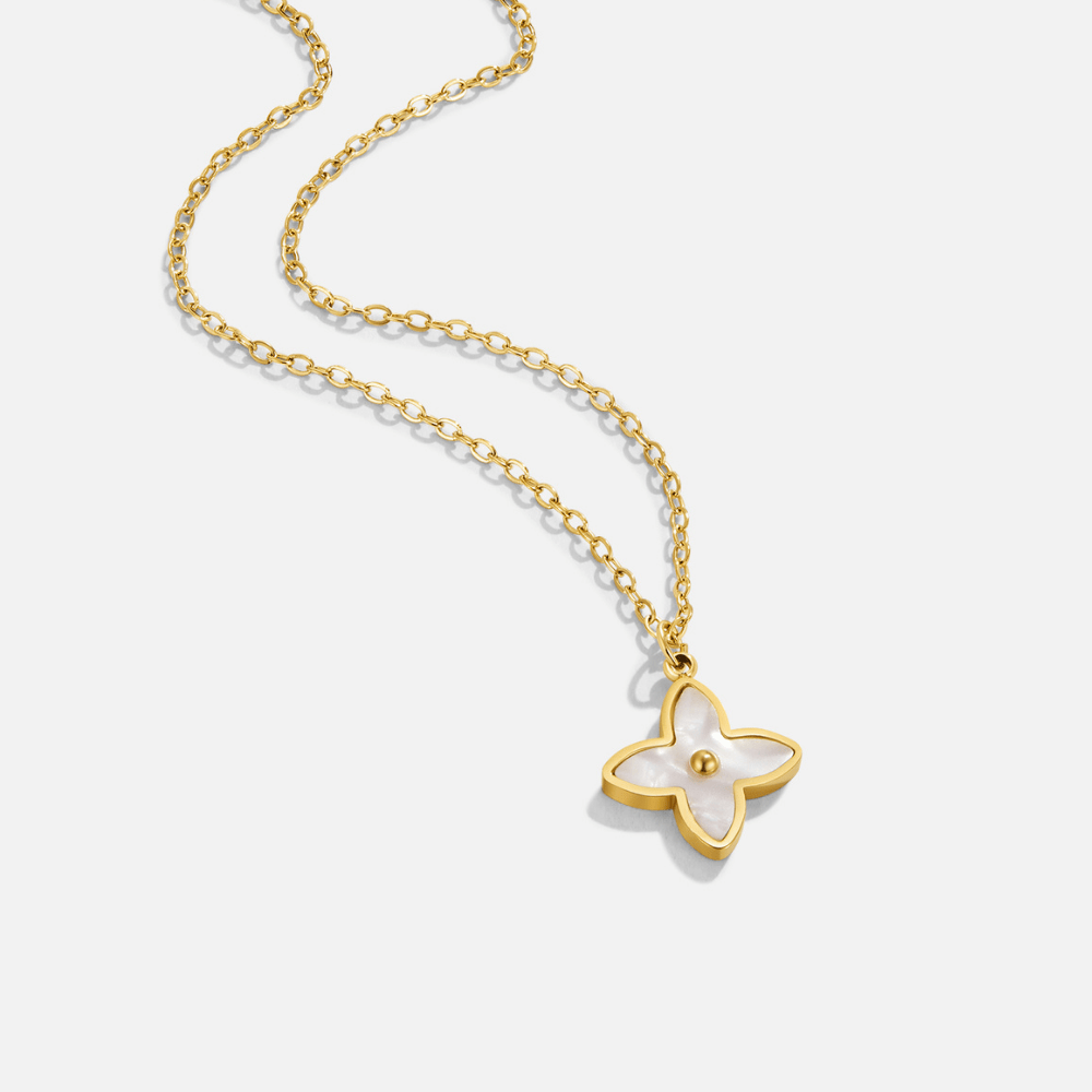 Collier Fleurs Blanches