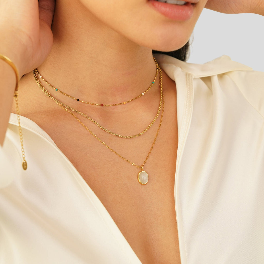 Collier Opale Céleste