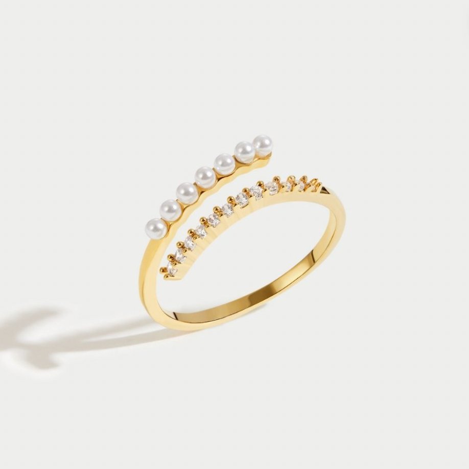 Bague Camille perles et cristaux
